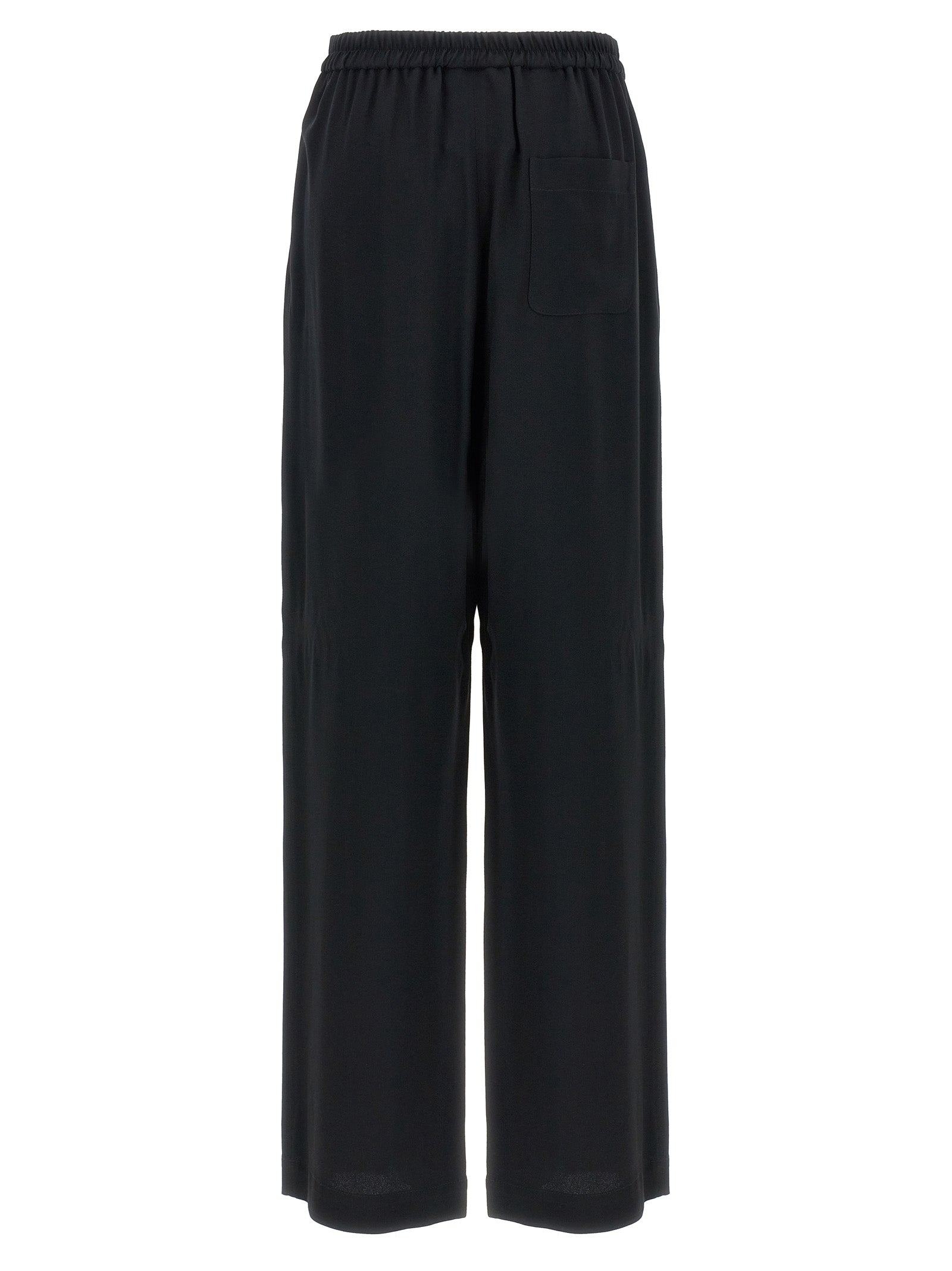 Moschino Black Acetate Casual Trousers
