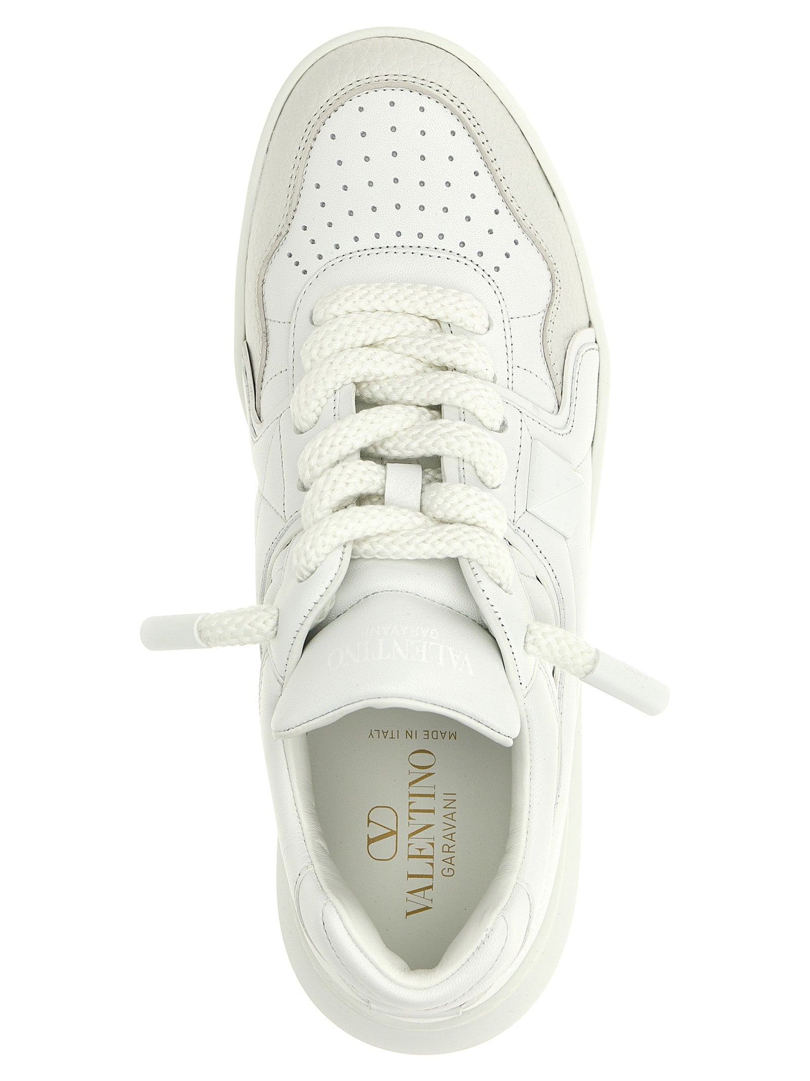 White Calfskin Chunky Sneakers