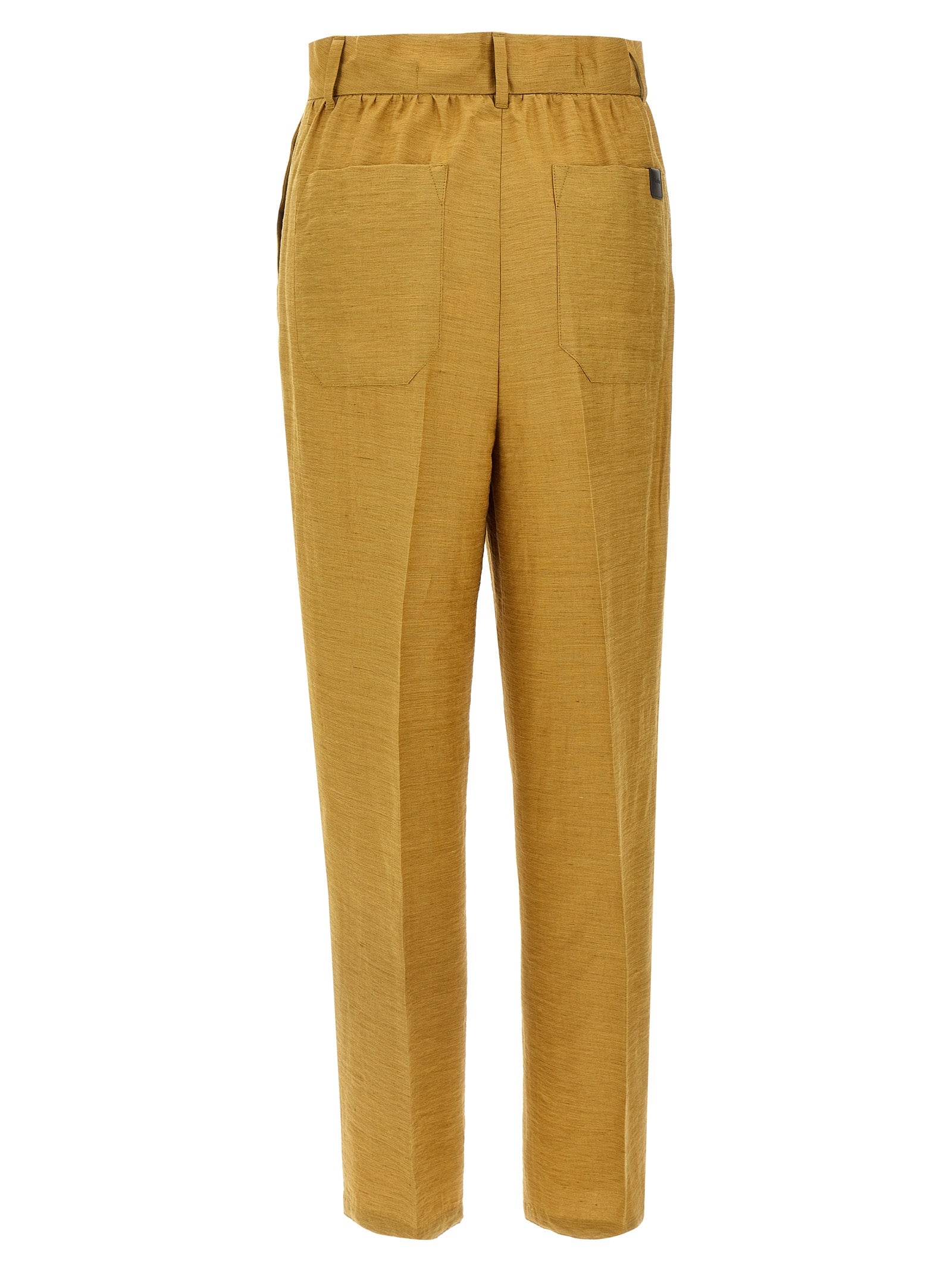 Gold Fluorofiber Dress Pants