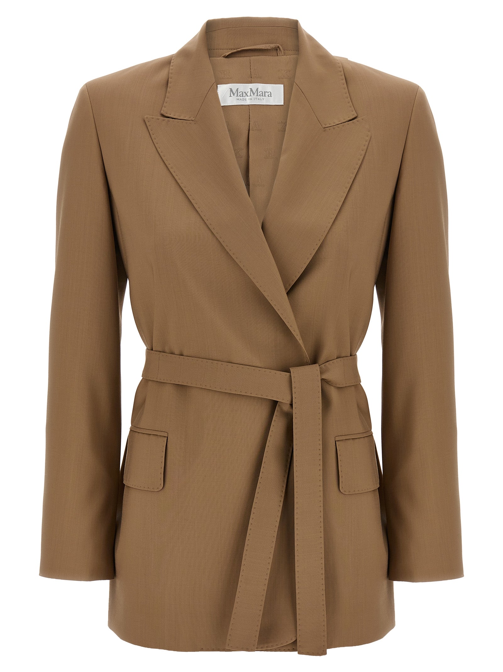 Brown Virgin Wool Blazer