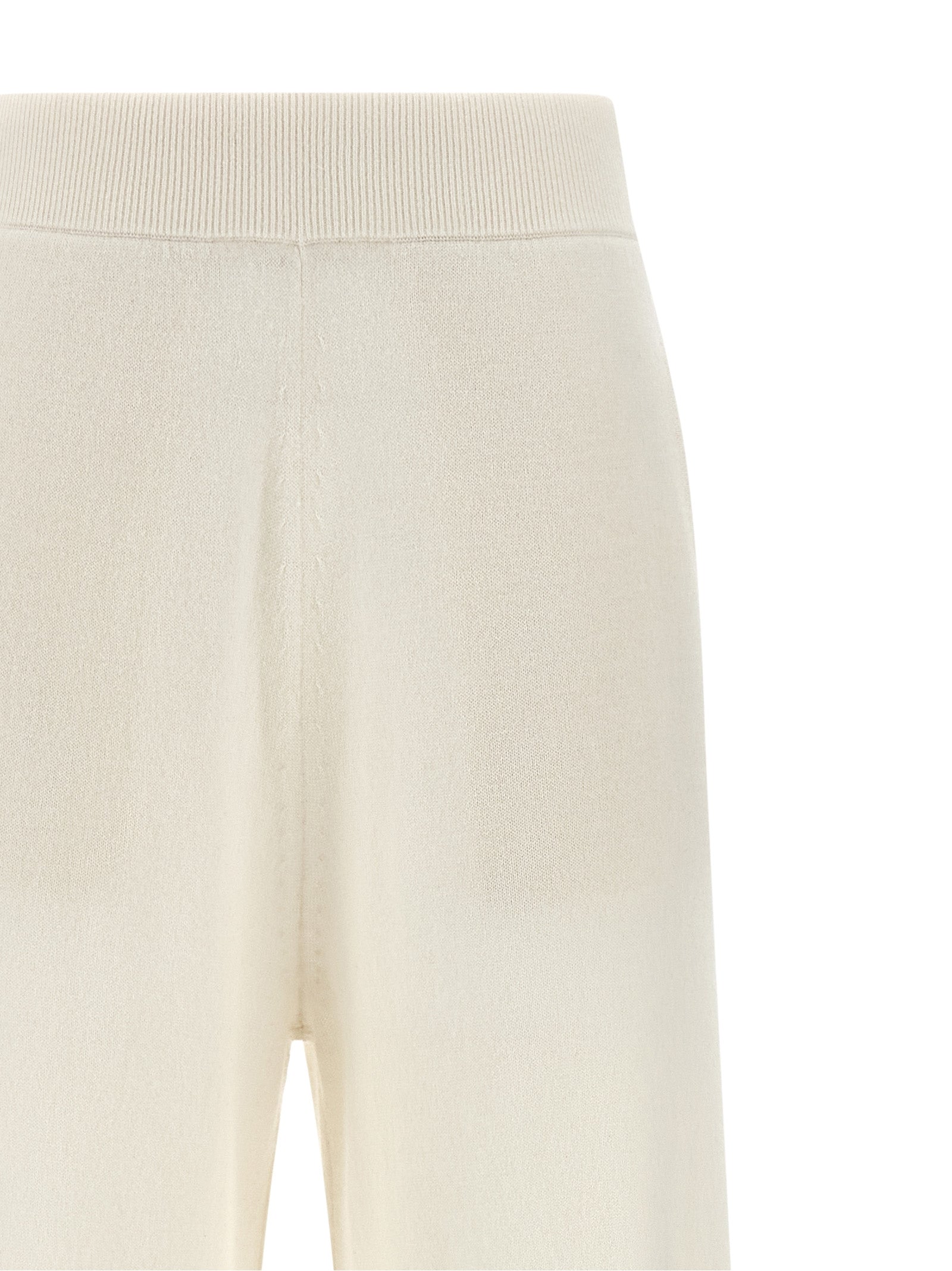 White Cashmere Casual Pants