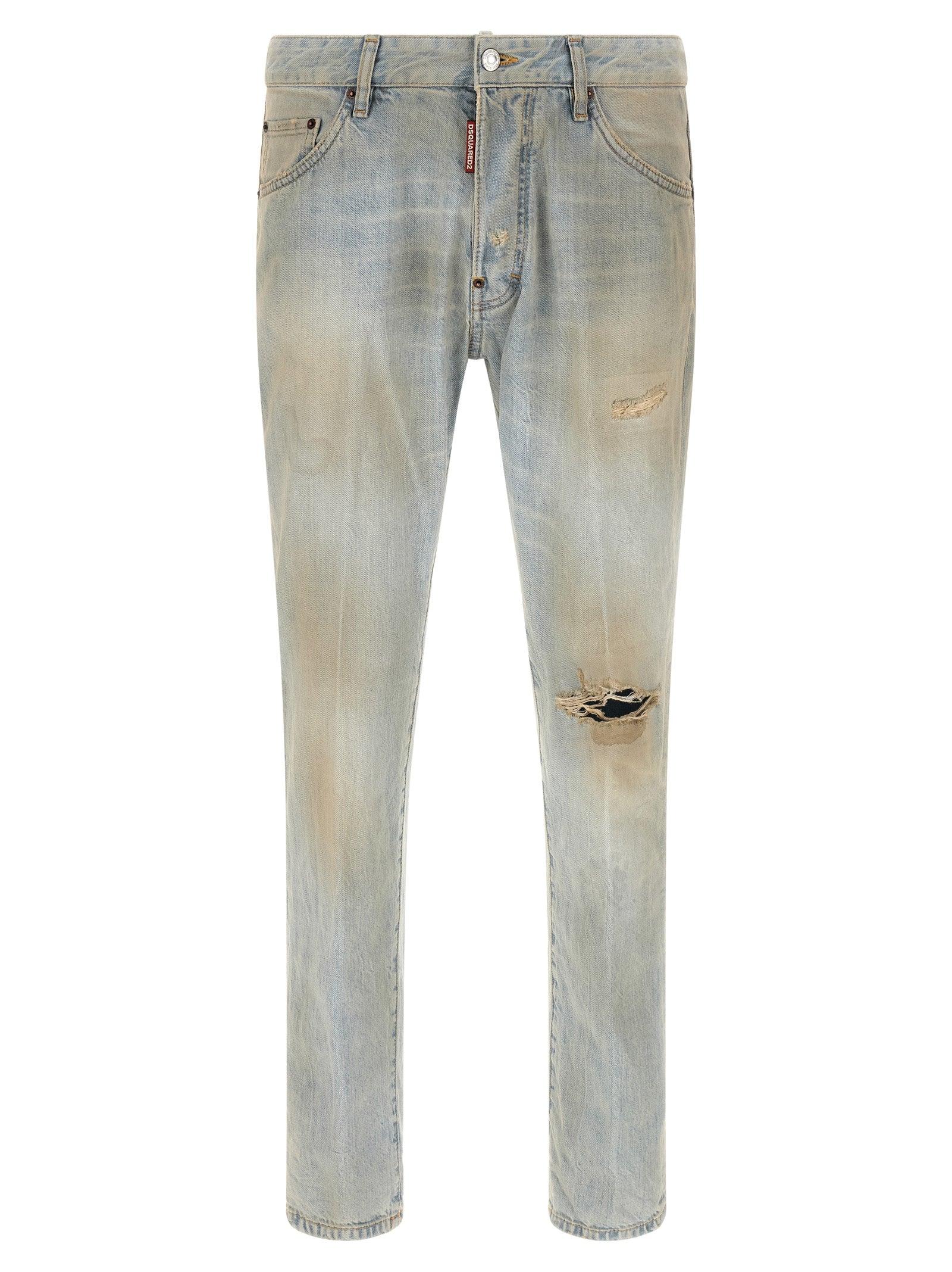 Dsquared2 Blue Cotton Denim Jeans