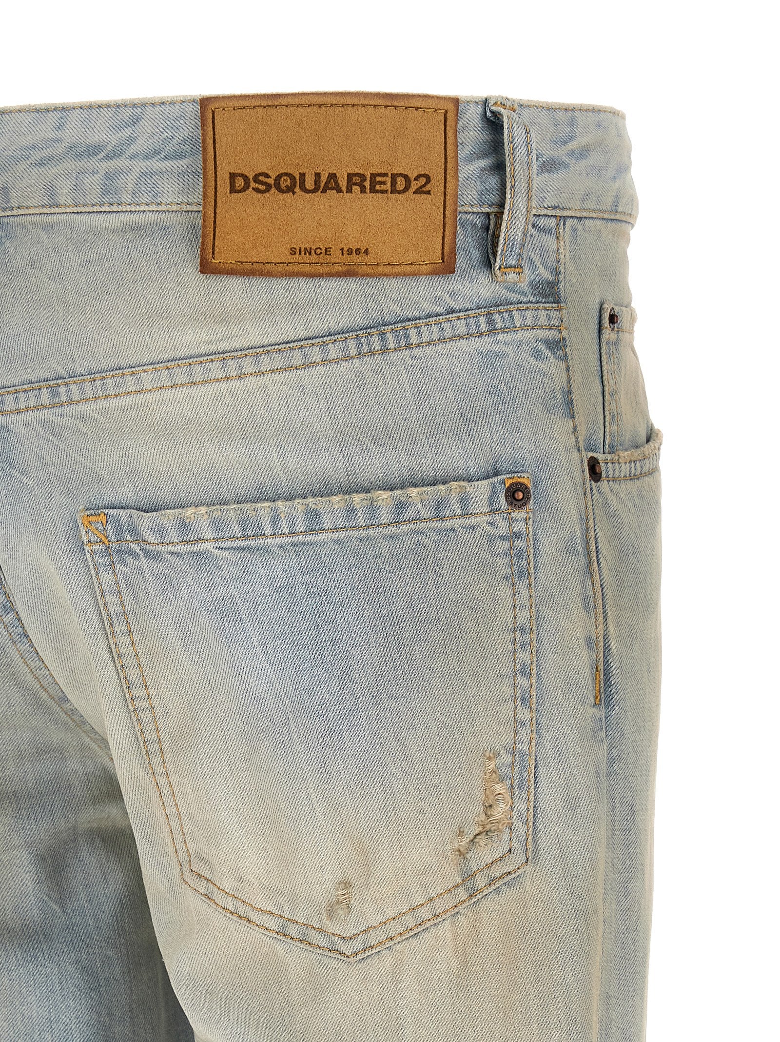 Dsquared2 Blue Cotton Denim Jeans