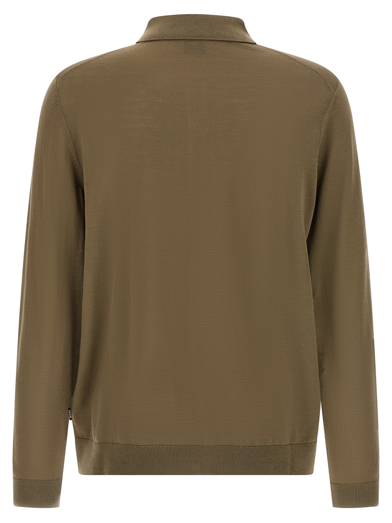 Hugo Boss Two-Tone Virgin Wool Polo Shirt