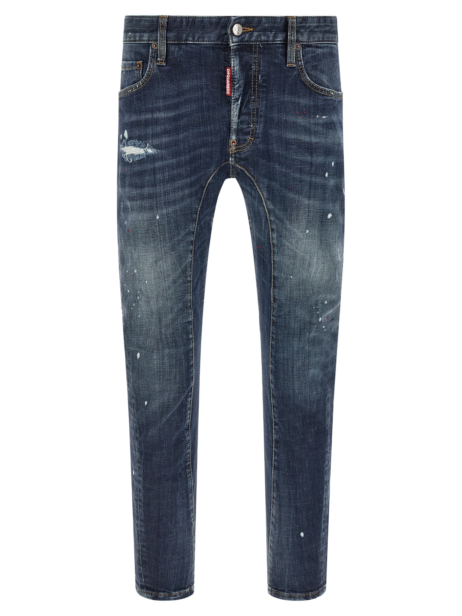 Dsquared2 Blue Cotton Denim Jeans