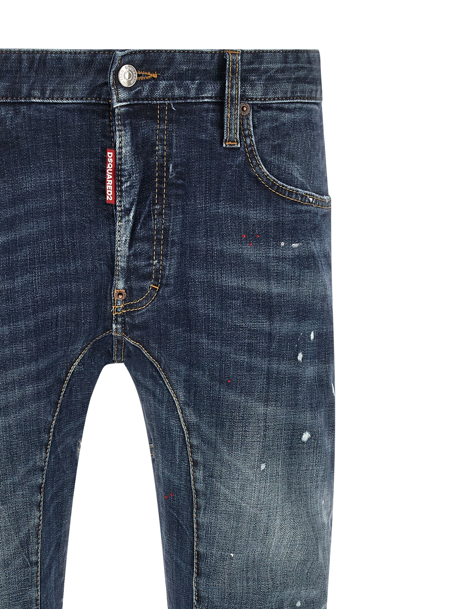 Dsquared2 Blue Cotton Denim Jeans