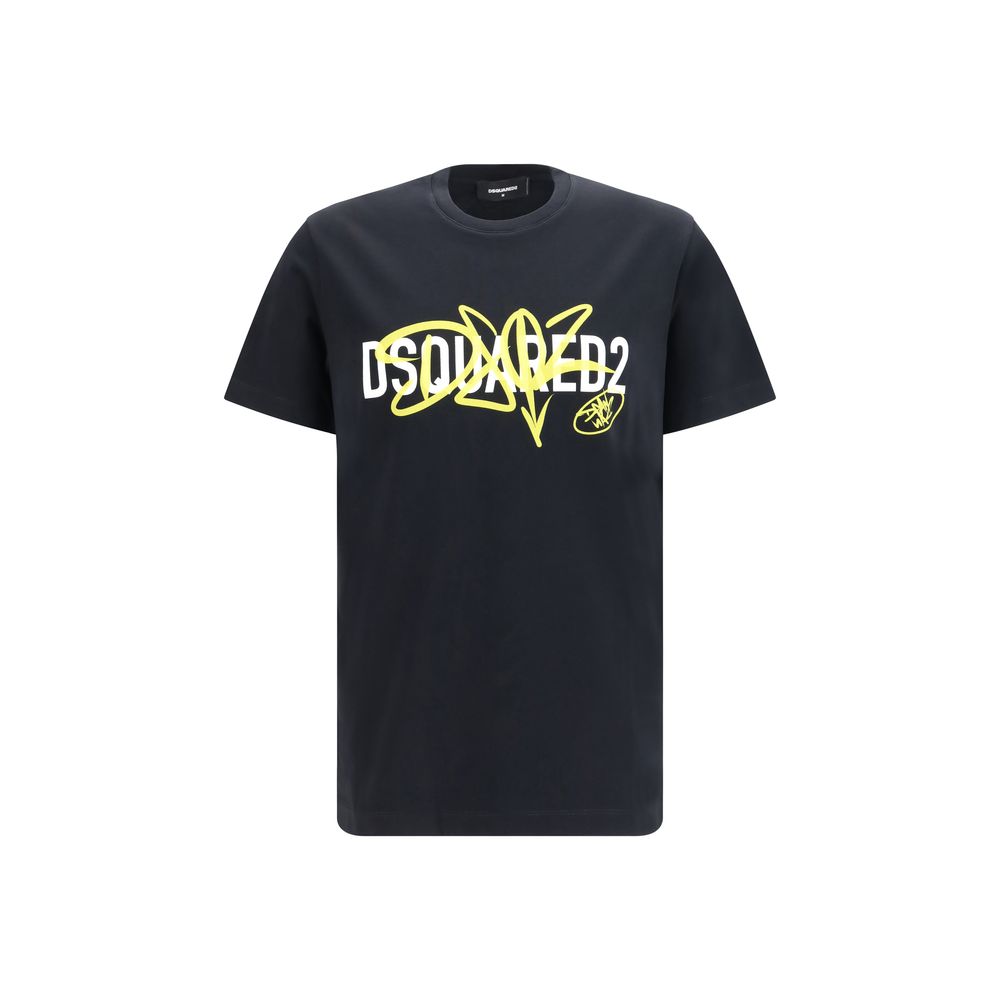 Dsquared2 Black Cotton T-Shirt