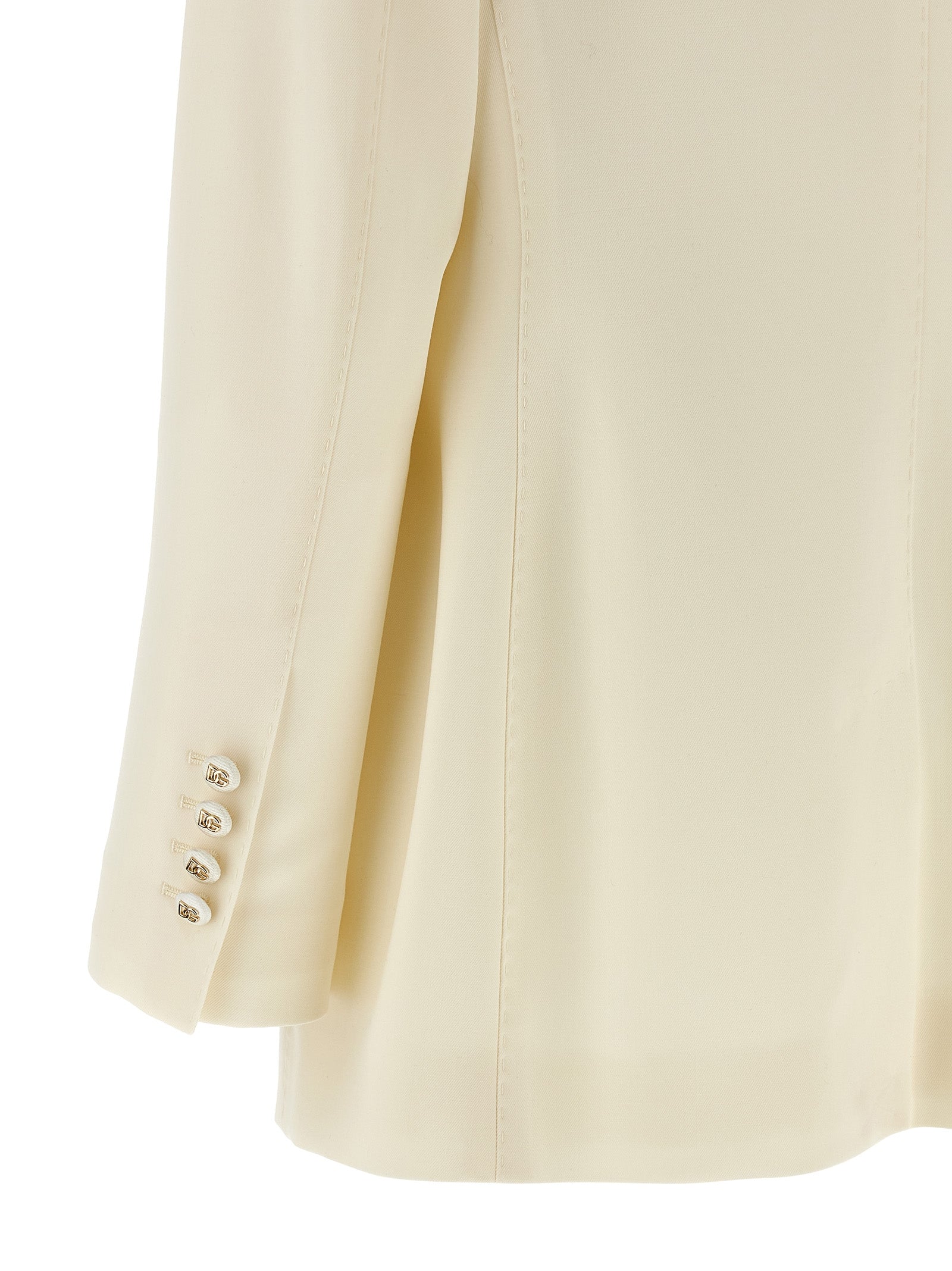 White Virgin Wool Blazer