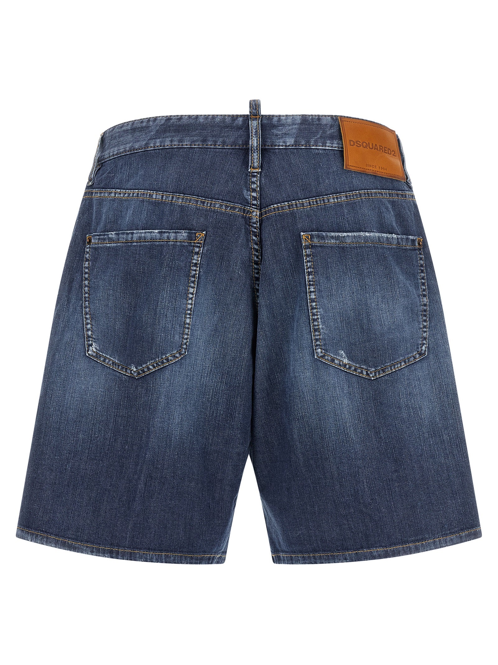 Dsquared2 Blue Cotton Bermuda Shorts