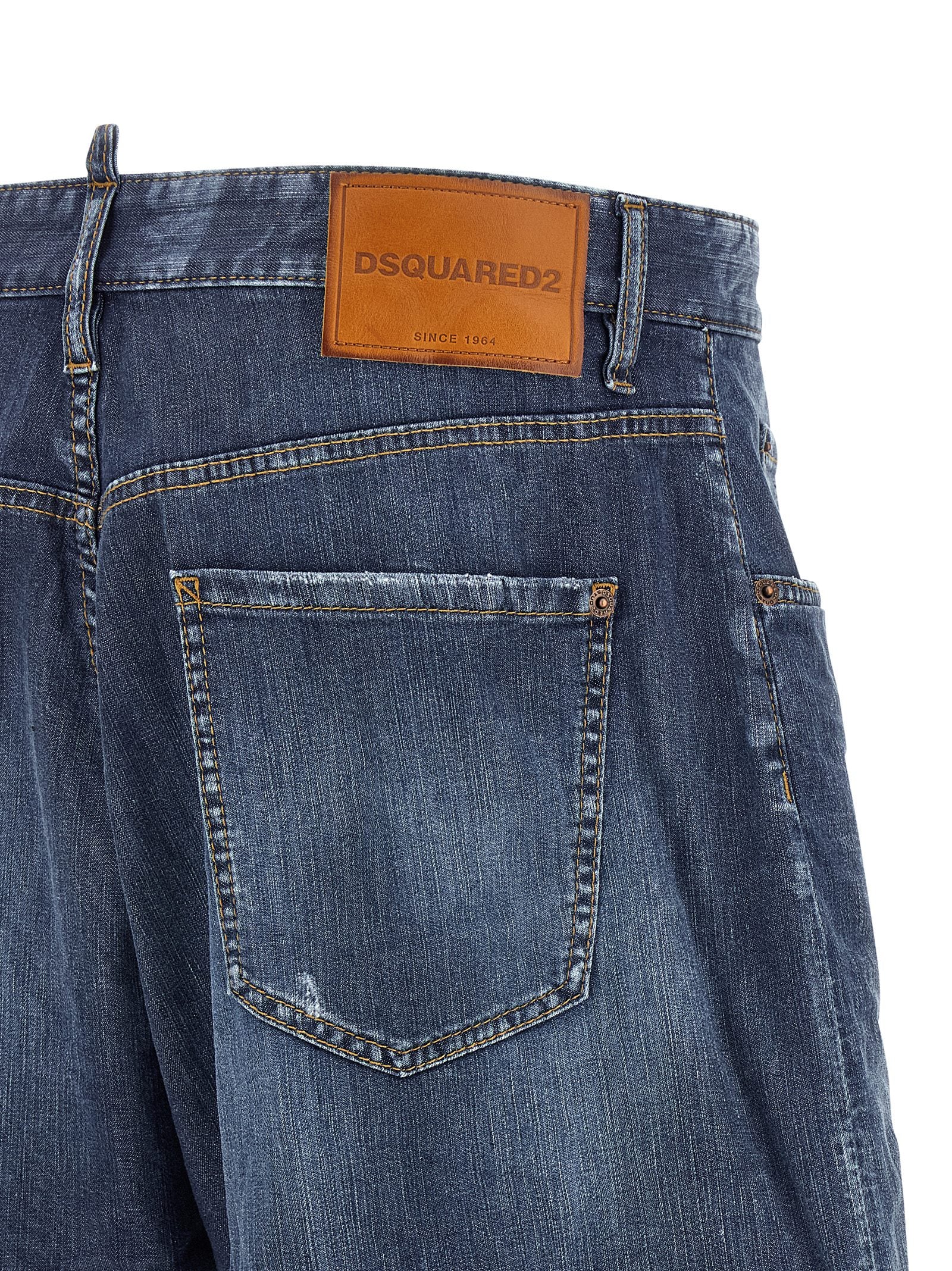 Dsquared2 Blue Cotton Bermuda Shorts