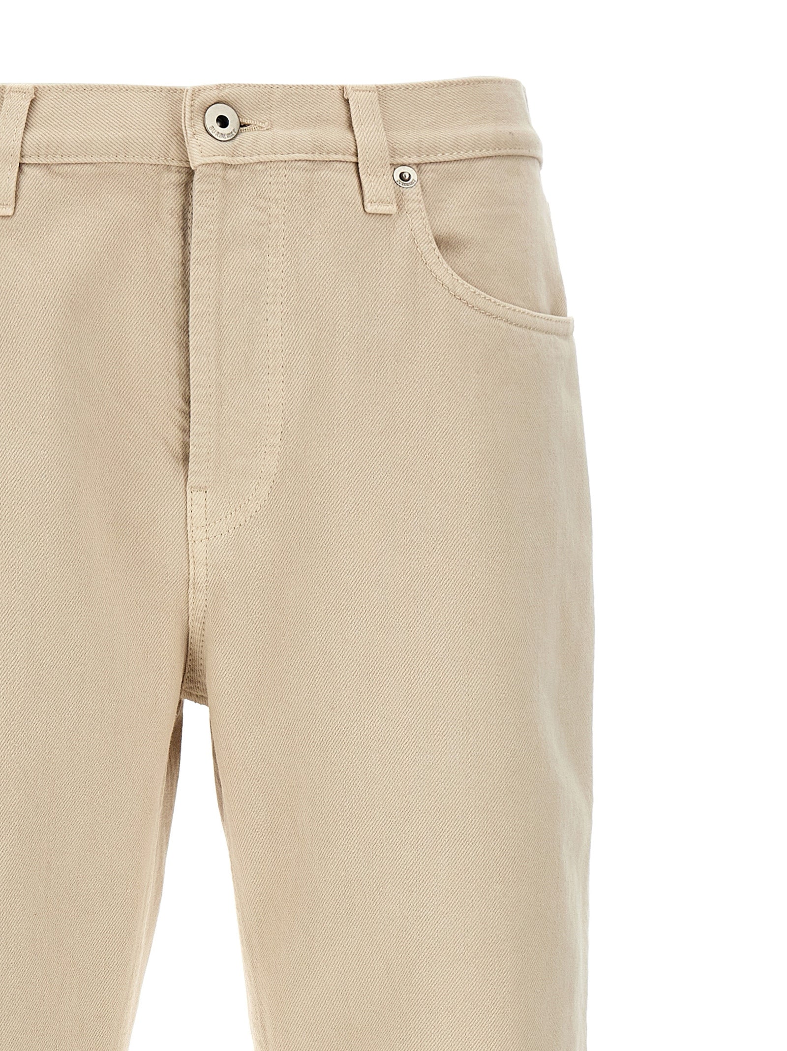 Burberry Beige Cotton Casual Trousers