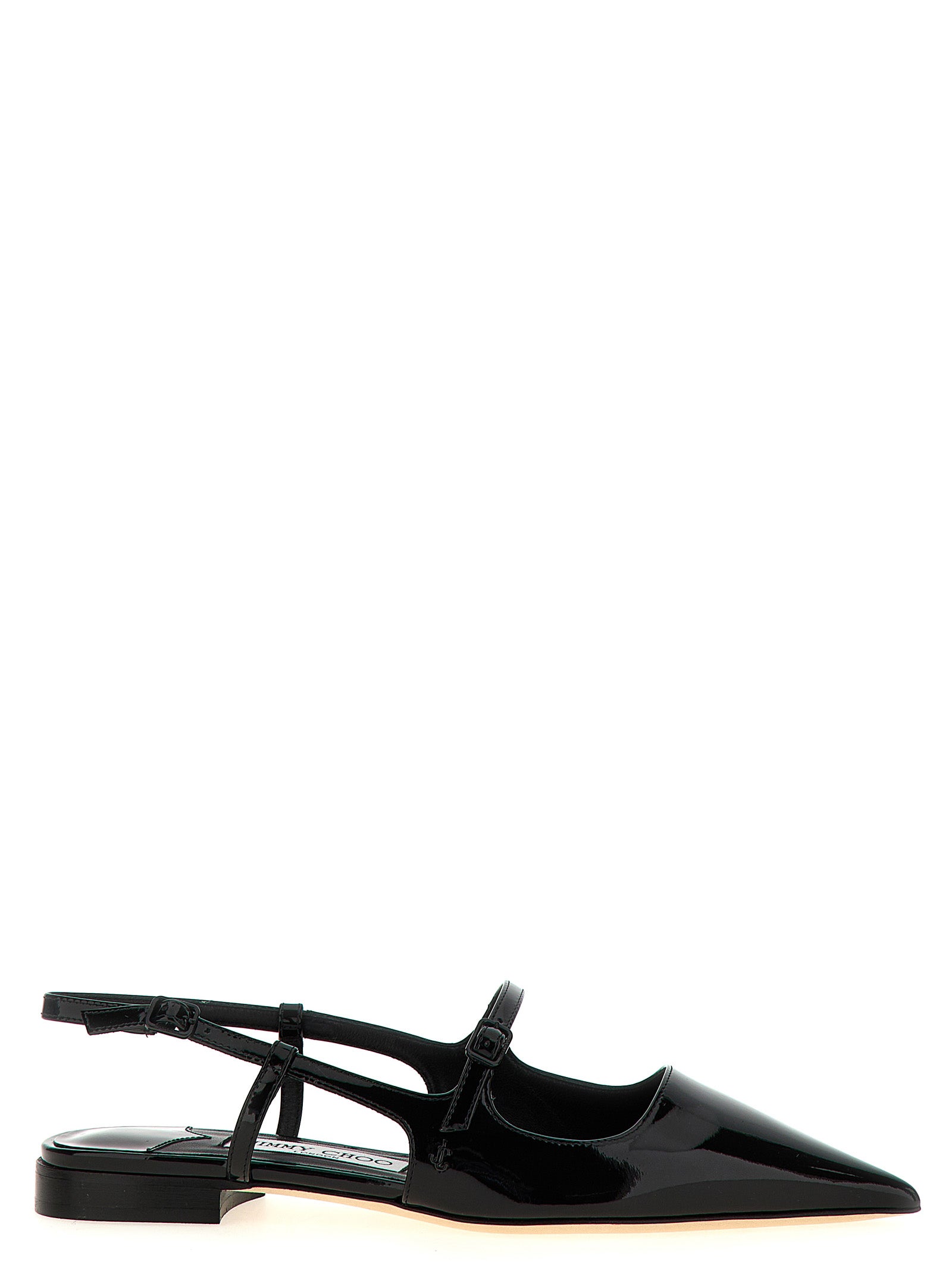 Black Calfskin Ballet Flats