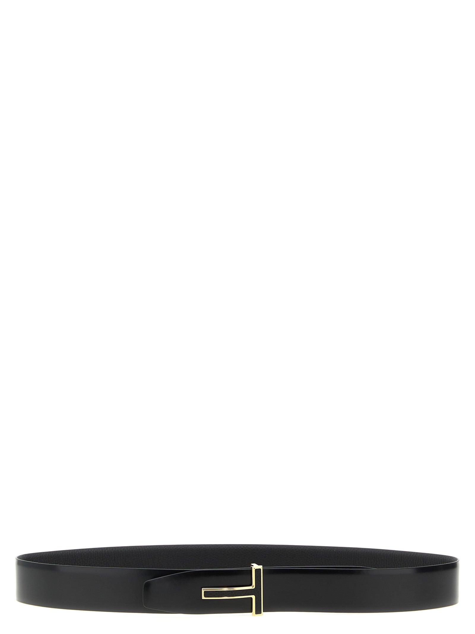 Black Calfskin Regular Belt