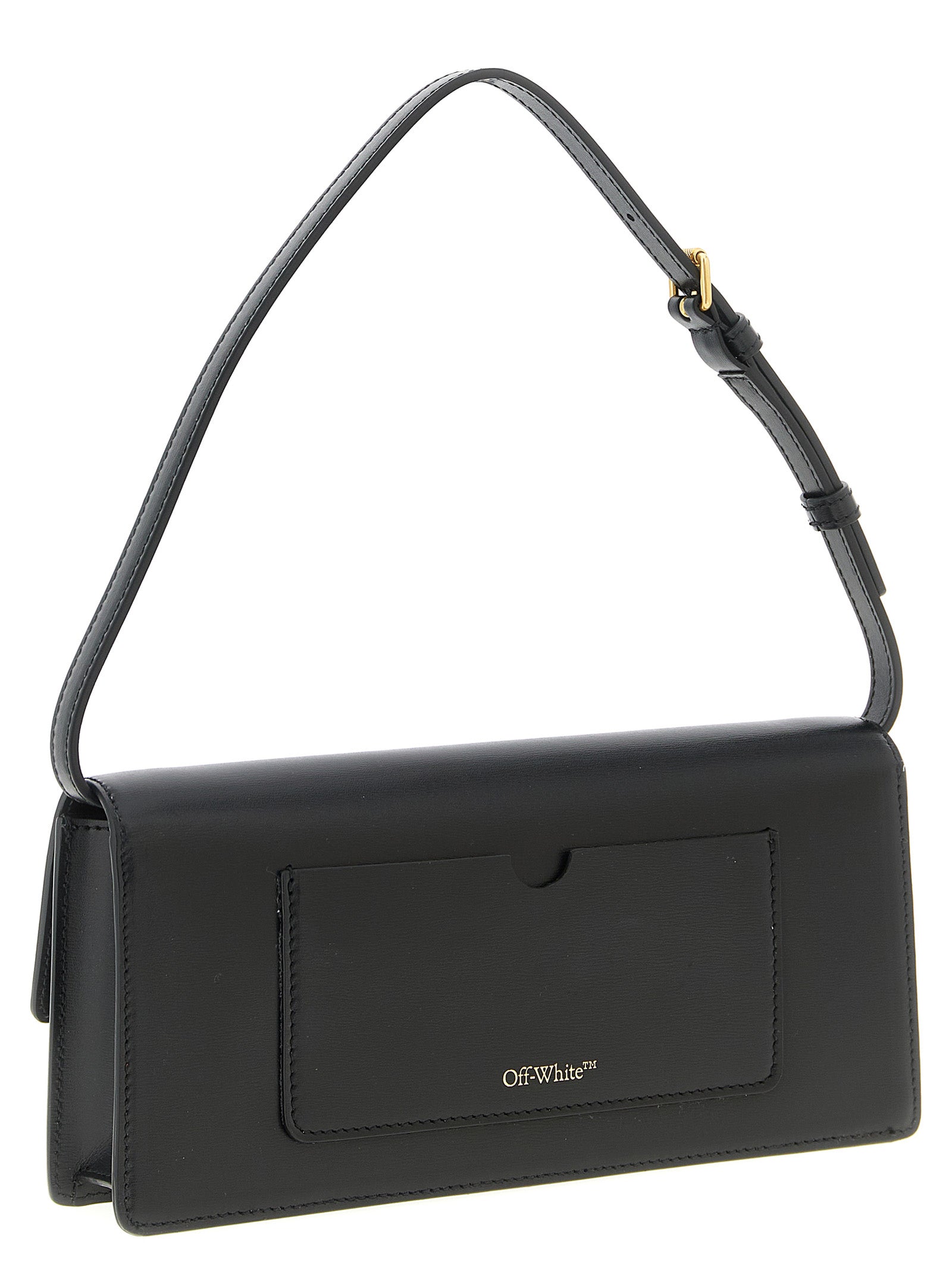 Black Polyester Shoulder Bag