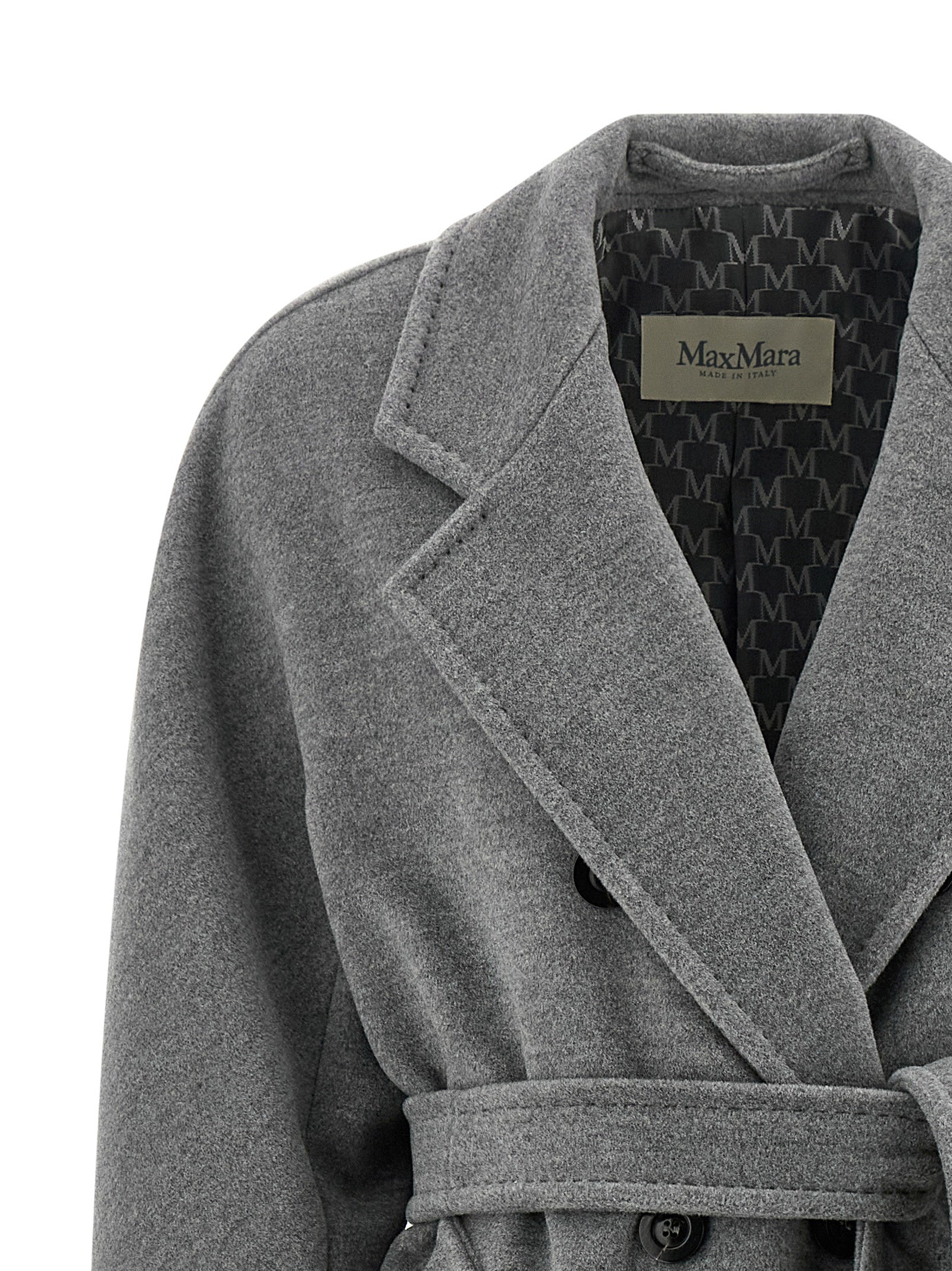 Gray Virgin Wool Coat