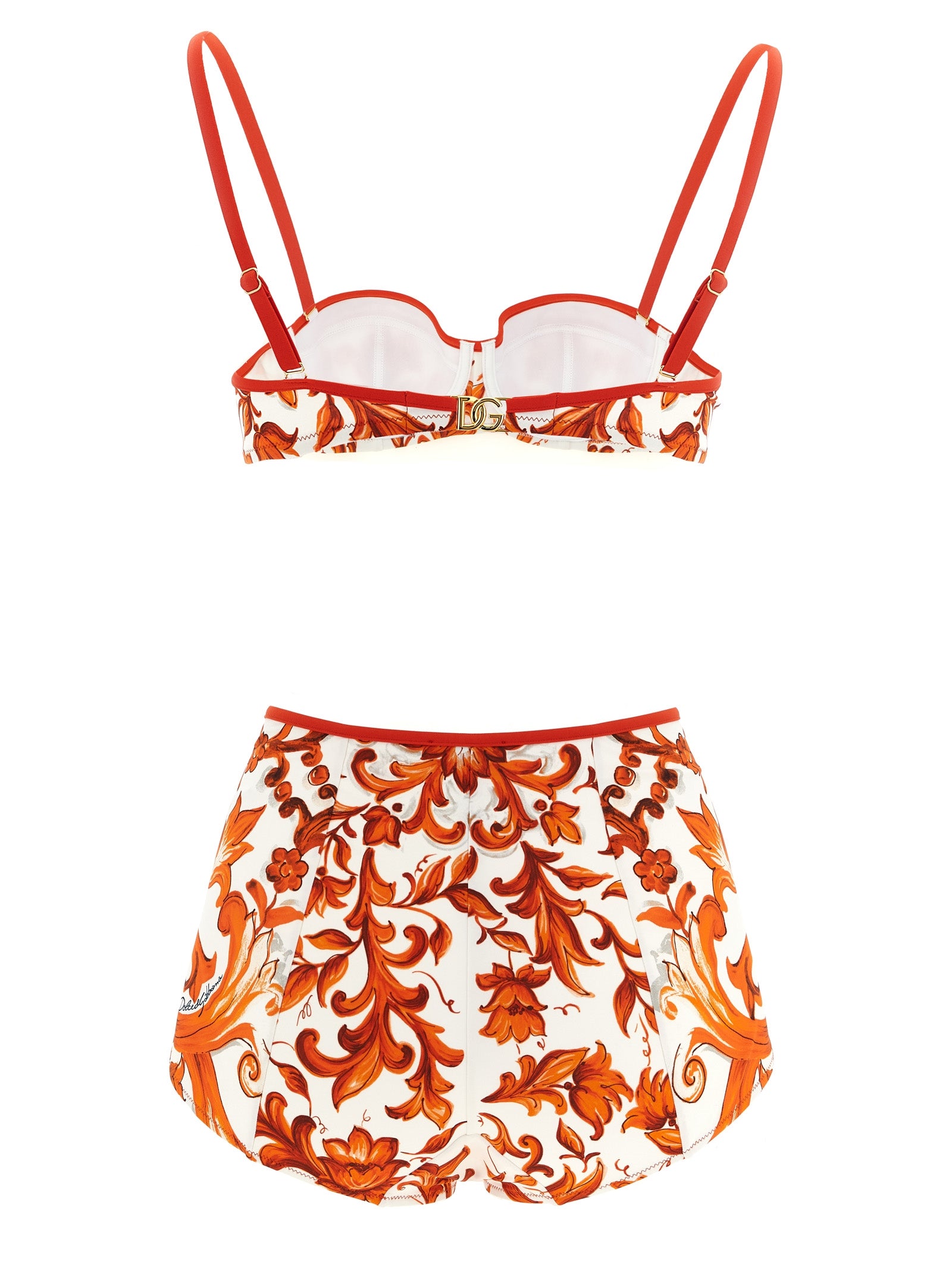 Orange Polyamide Bikini