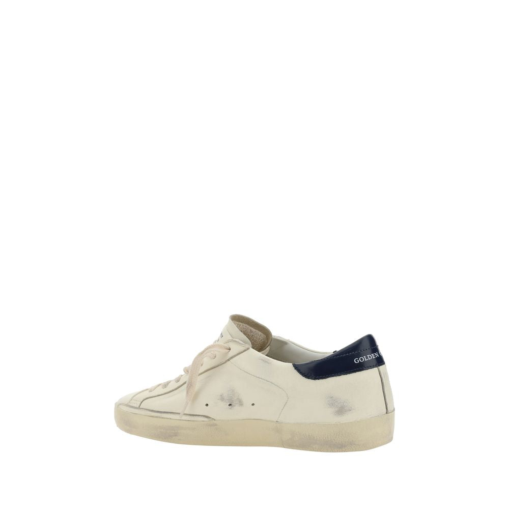Golden Goose White Goatskin Low-Top Sneakers