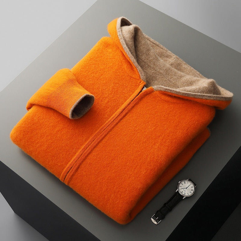 New Color-block Design Knitted Men's Jacket Signvm Project