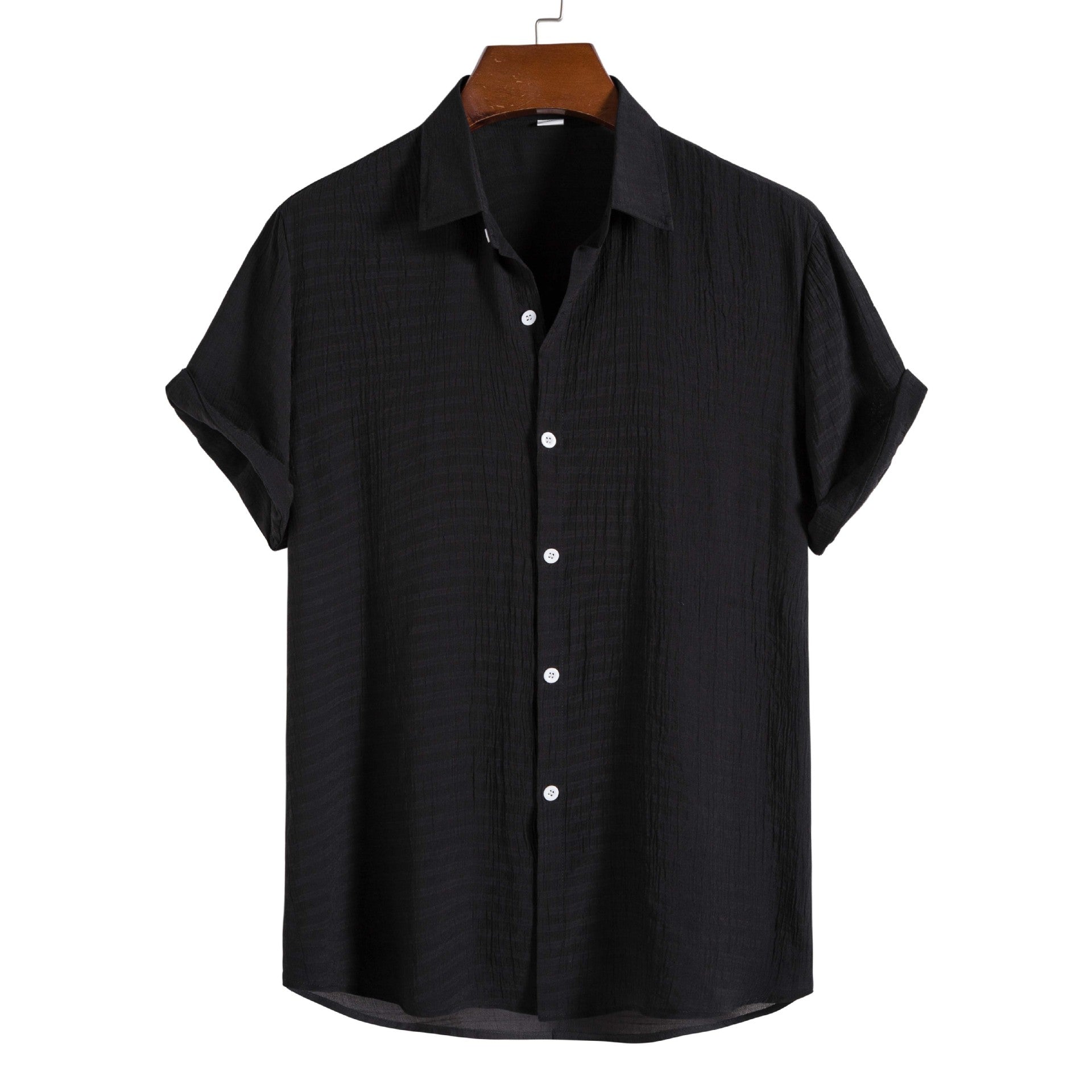 Simple Dark Checkered Short Sleeved Shirt For Men Signvm Project