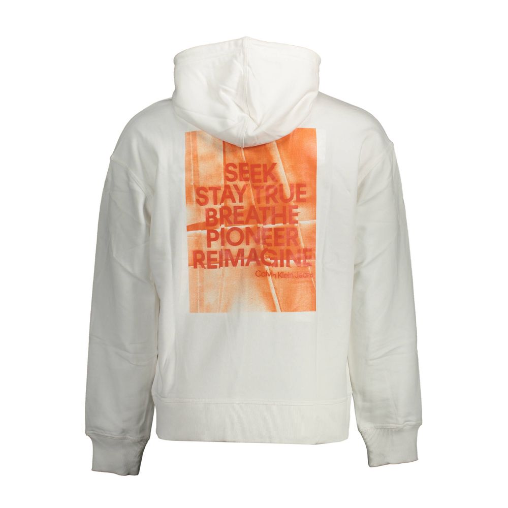 Calvin Klein White Cotton Sweatshirt