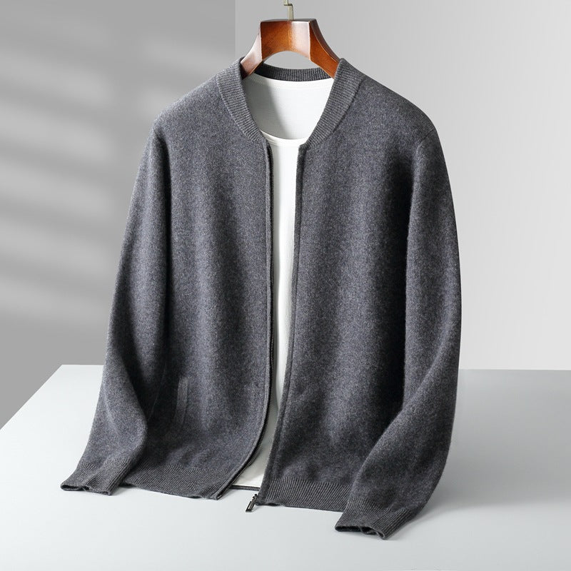 Round Neck Top Men's Cardigan Coat Signvm Project