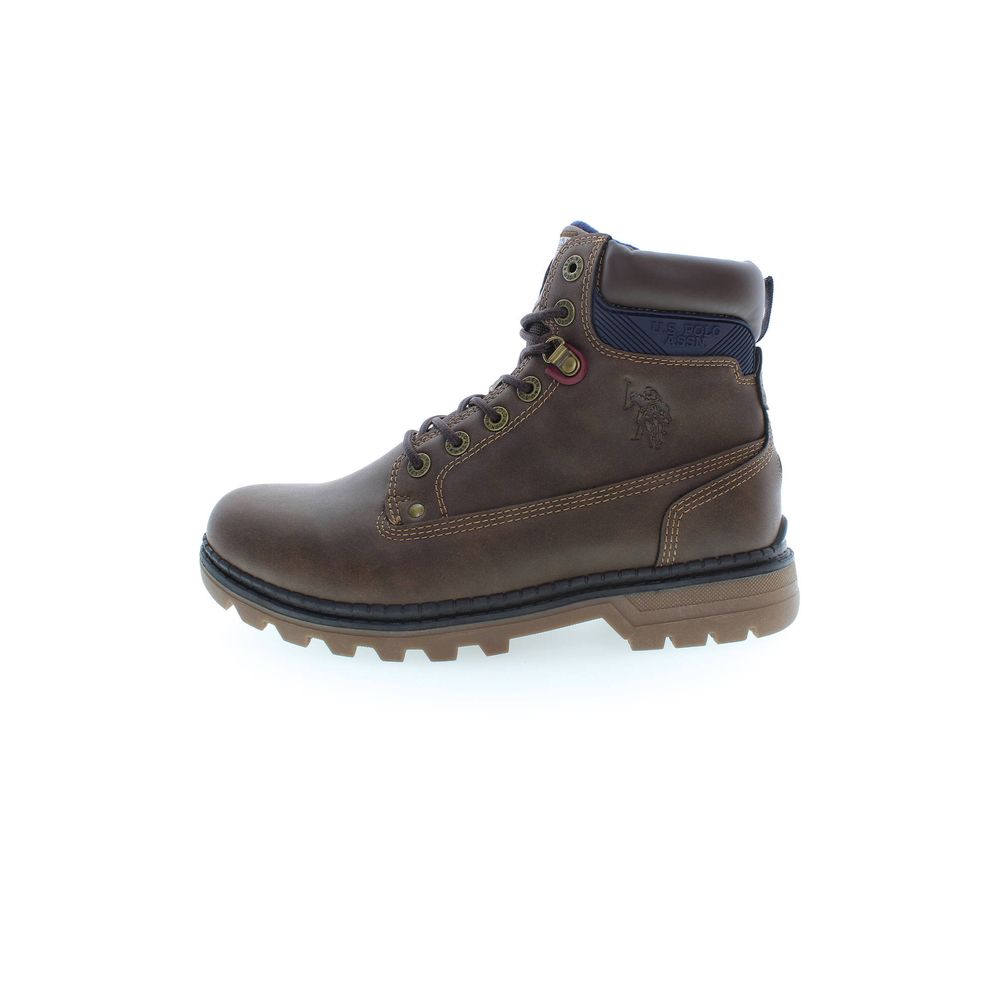 U.S. POLO ASSN. Brown Polyurethane Boot