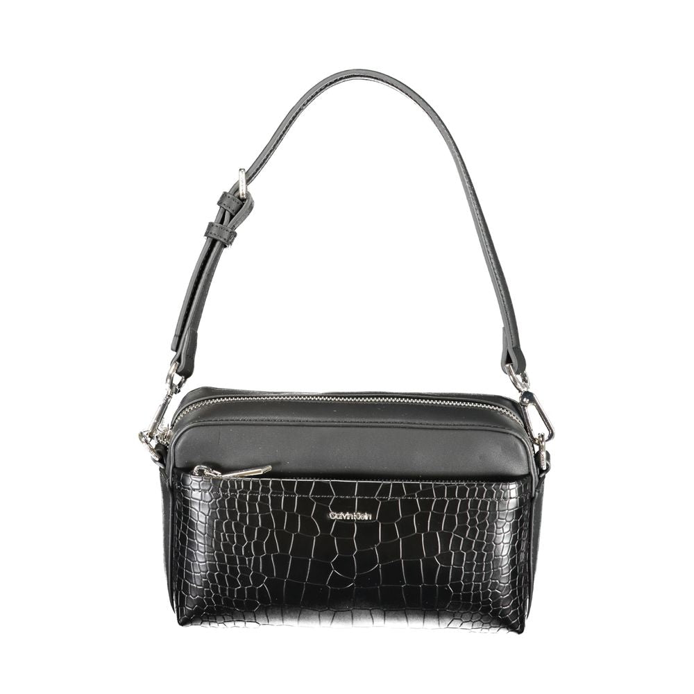 Calvin Klein Black Polyurethane Bag