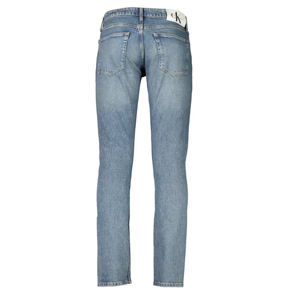 Calvin Klein Blue Cotton Slim Jeans