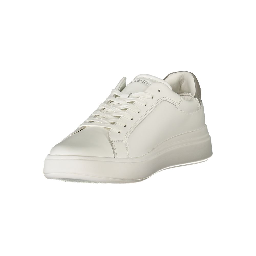 Calvin Klein White Polyurethane Sneaker