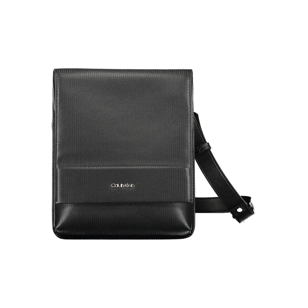 Calvin Klein Black Polyurethane Shoulder Bag