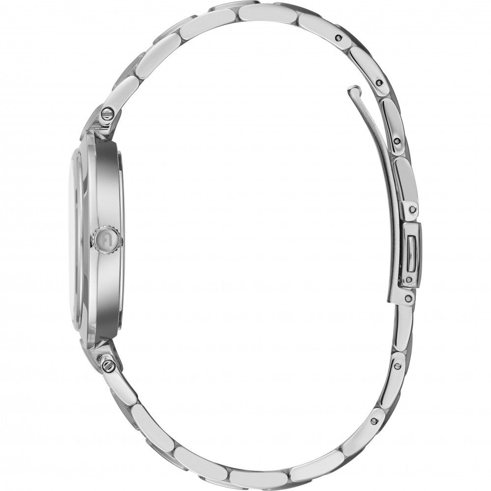 Gray Stainless Steel Dress Watch
