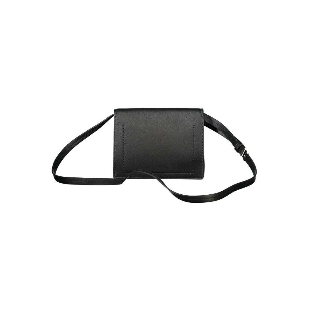 Calvin Klein Black Polyurethane Shoulder Bag