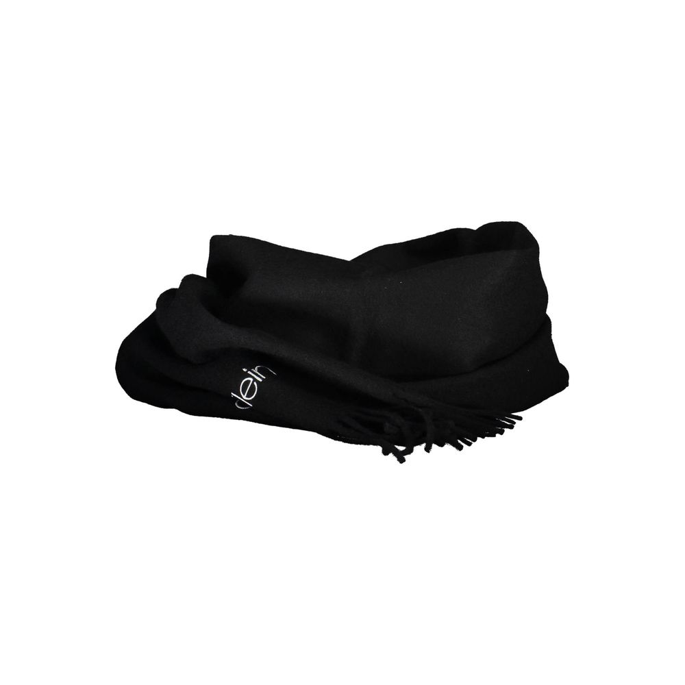 Calvin Klein Black Acrylic Scarf Set