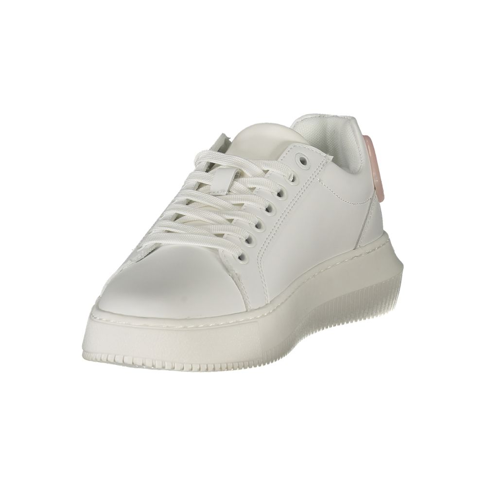 Calvin Klein White Polyurethane Sneakers