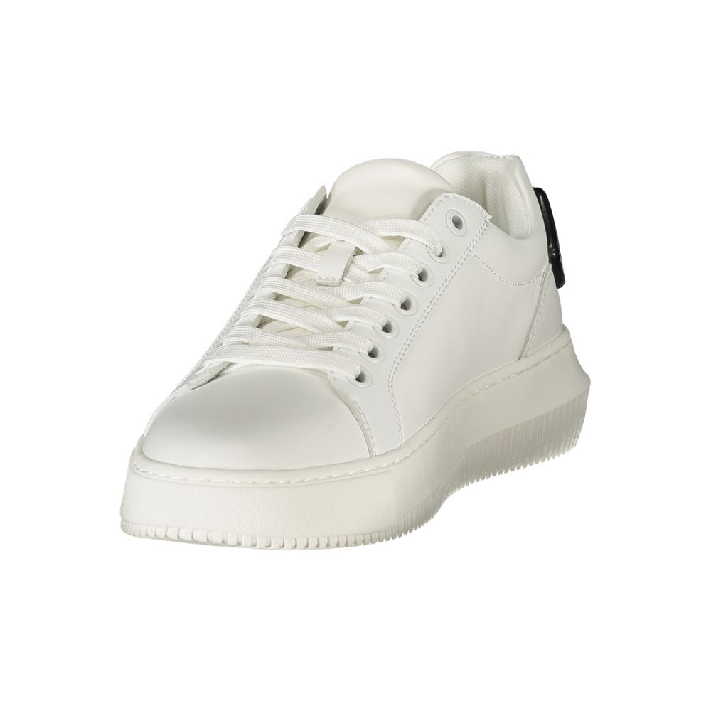 Calvin Klein White Polyurethane Sneakers