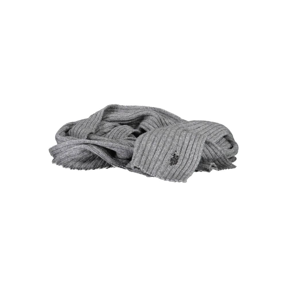 U.S. POLO ASSN. Grey Wool Scarf