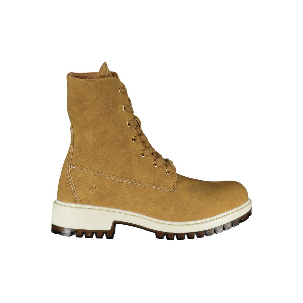 U.S. POLO ASSN. Brown Polyurethane Boots