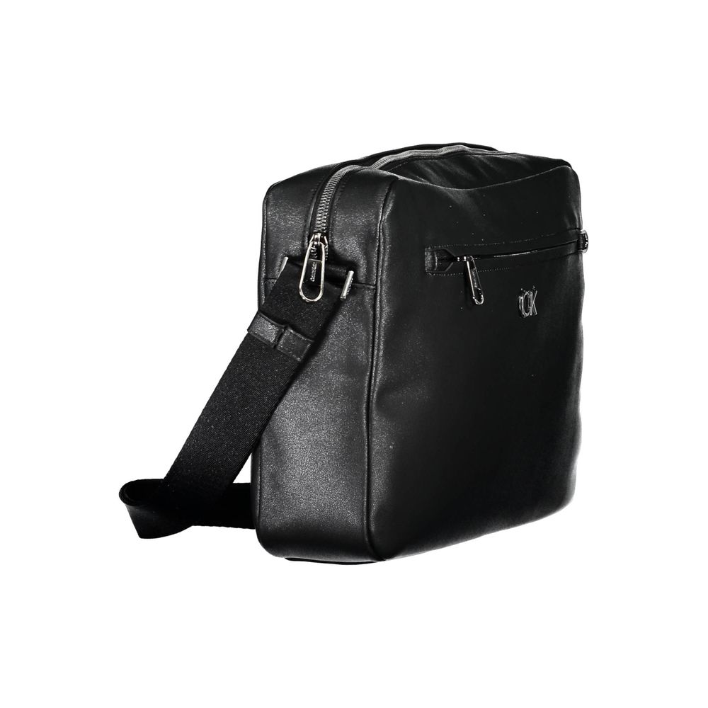 Calvin Klein Black Recycled Polyester Briefcase