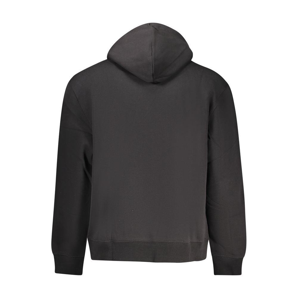 Calvin Klein Black Cotton Hooded Sweatshirt