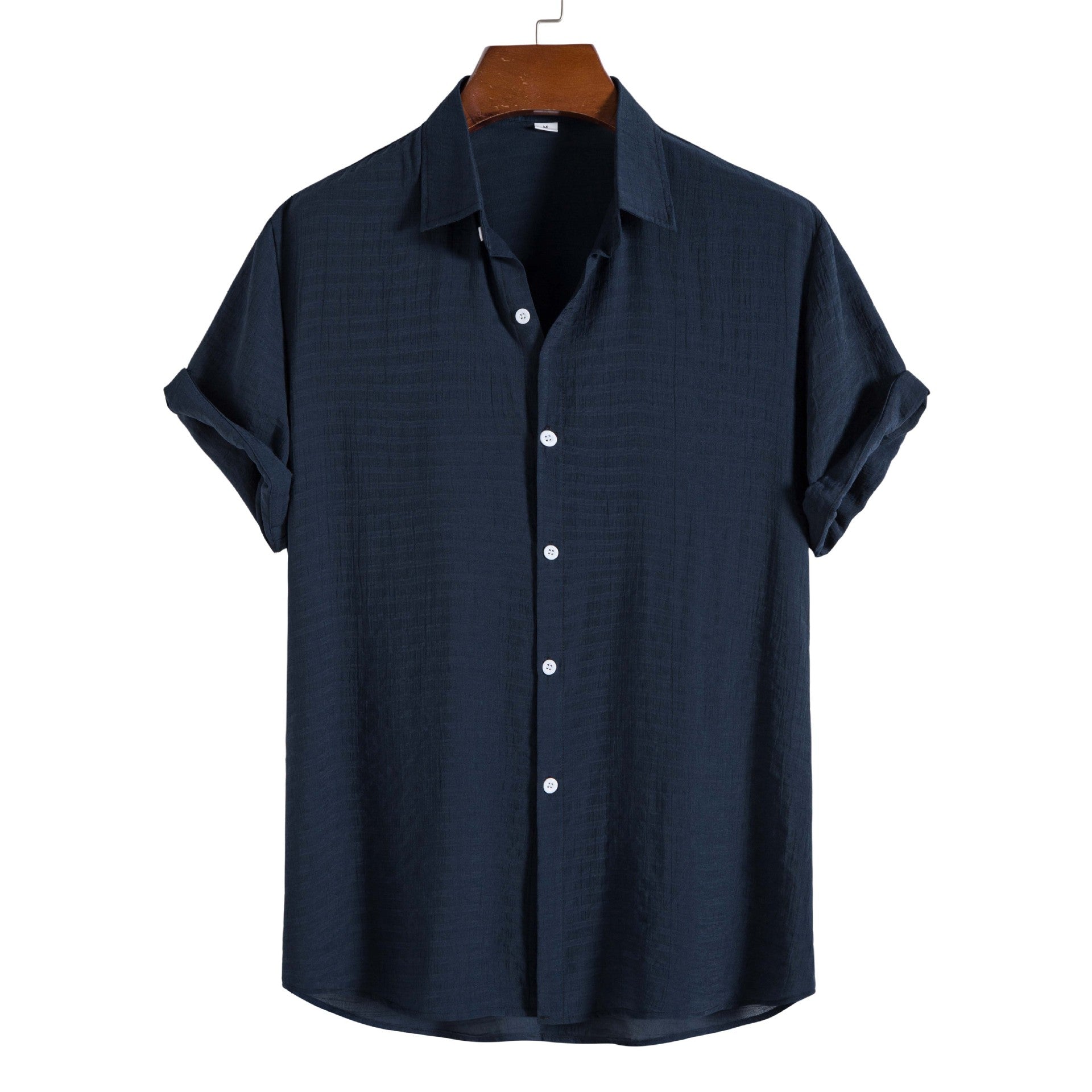Simple Dark Checkered Short Sleeved Shirt For Men Signvm Project